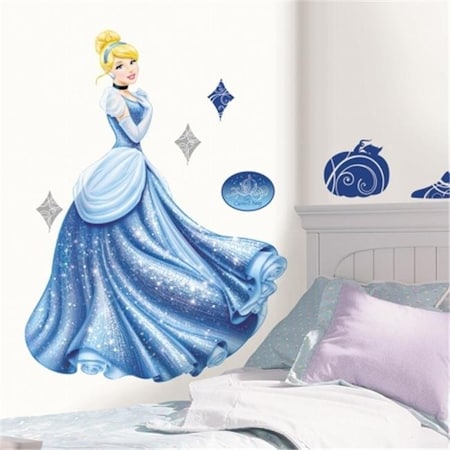 RoomMates RMK1957GM Disney Princess - Cinderella Glamour Peel & Stick Giant Wall Decal